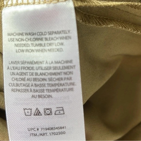 BANANA REPUBLIC NWT Tan Khaki Flat Front Twill Chino Shorts Pockets Preppy 32 - Picture 10 of 13